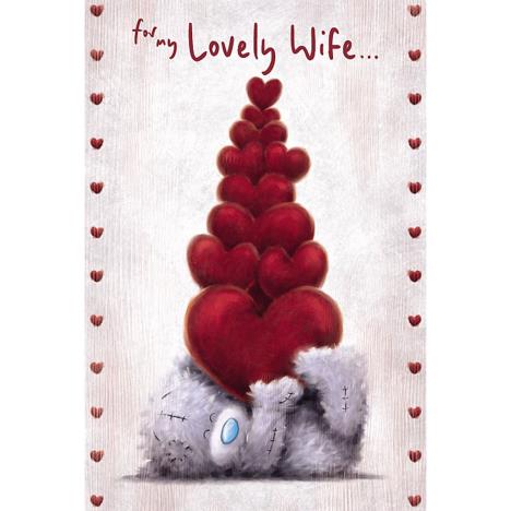 Lovely Wife Softly Drawn Me to You Bear Valentine's Day Card £2.49